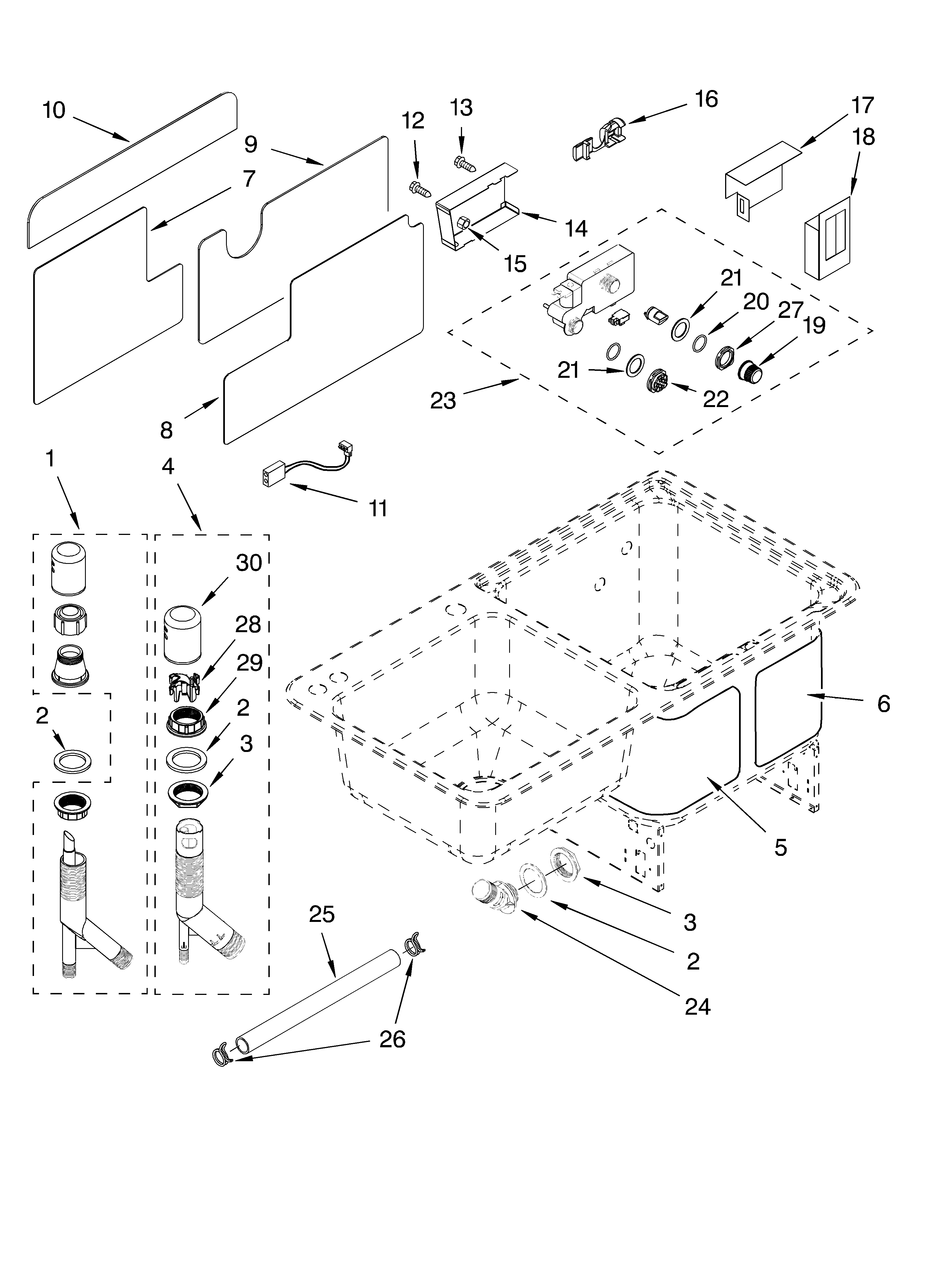 Air-gap and dispenser