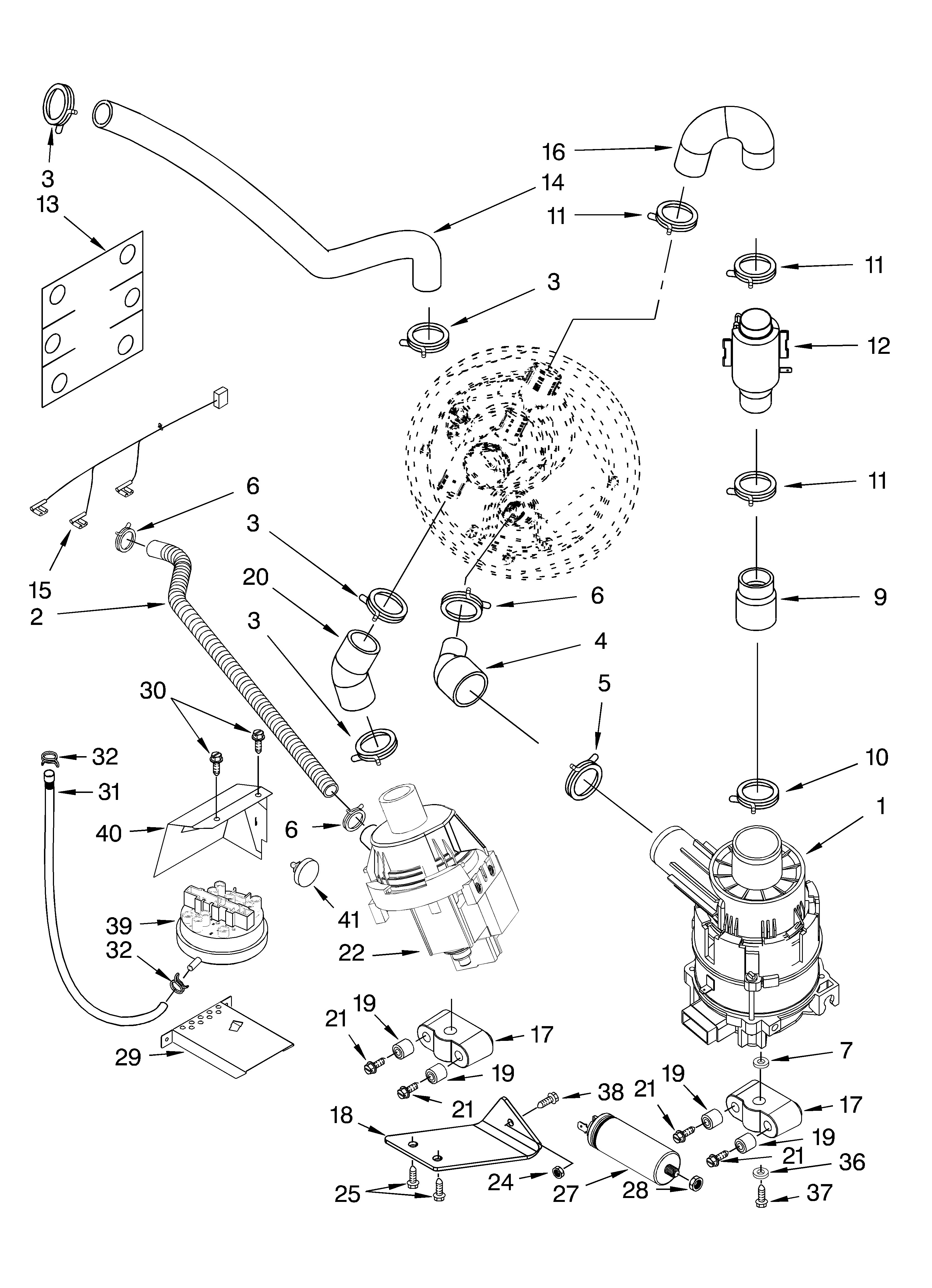 Pump and motor
