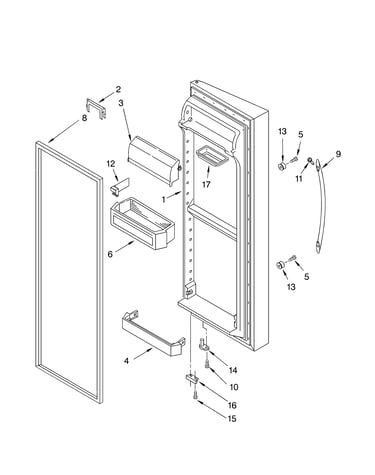 Refrigerator door