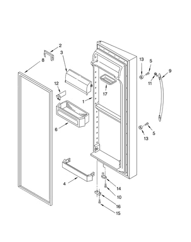 Refrigerator door