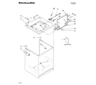 KitchenAid KAWS700LT0 top and cabinet/literature diagram