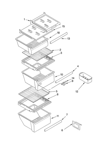 Refrigerator shelf