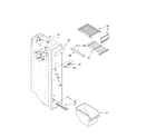 Whirlpool ED5FHEXLT01 freezer liner diagram