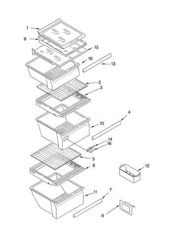 Refrigerator shelf