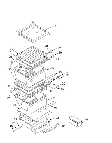 Refrigerator shelf