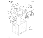 Whirlpool GSX9885JT0 top and cabinet/literature diagram