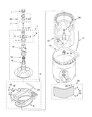 Agitator, basket and tub