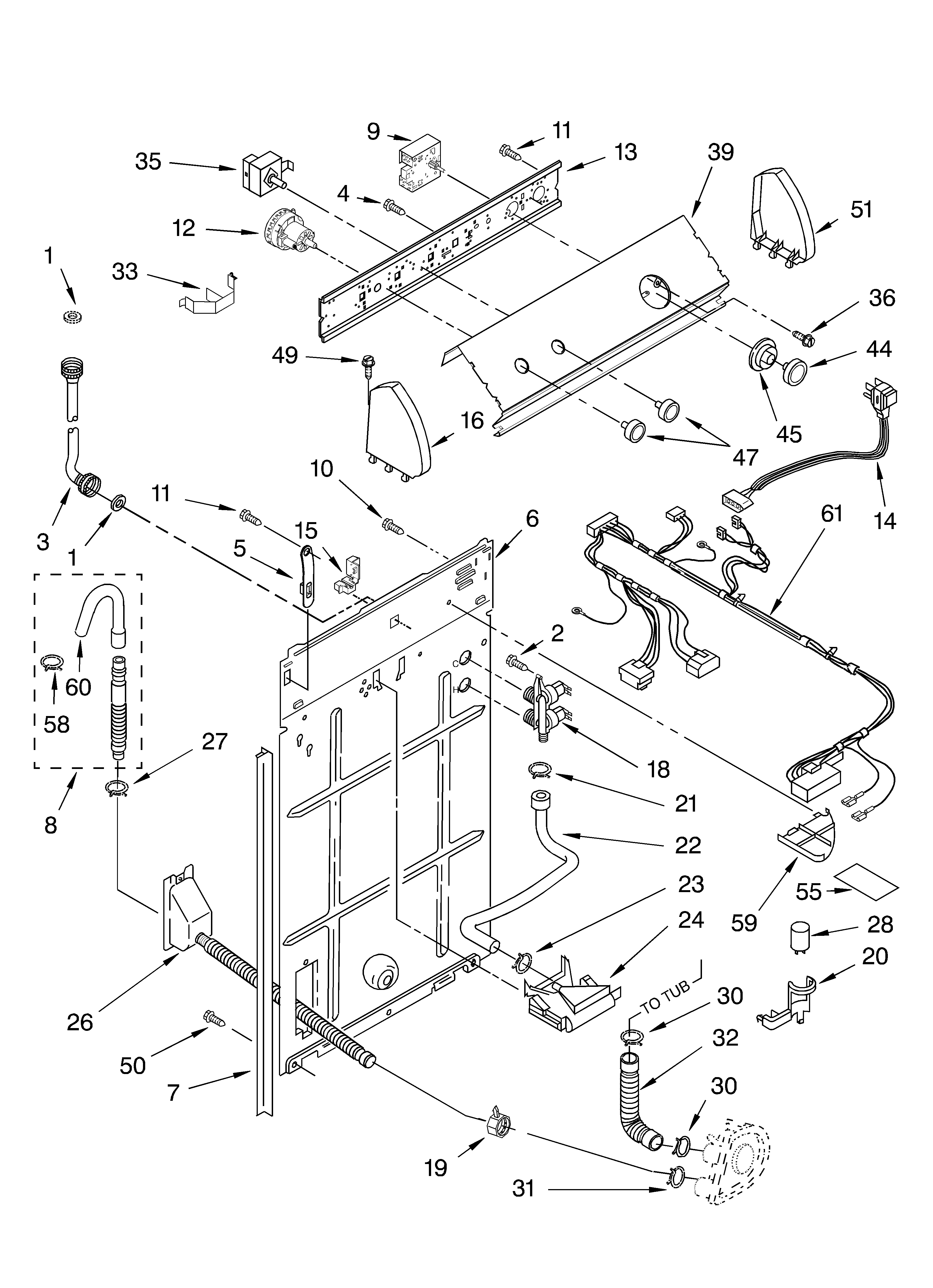 Controls and rear panel