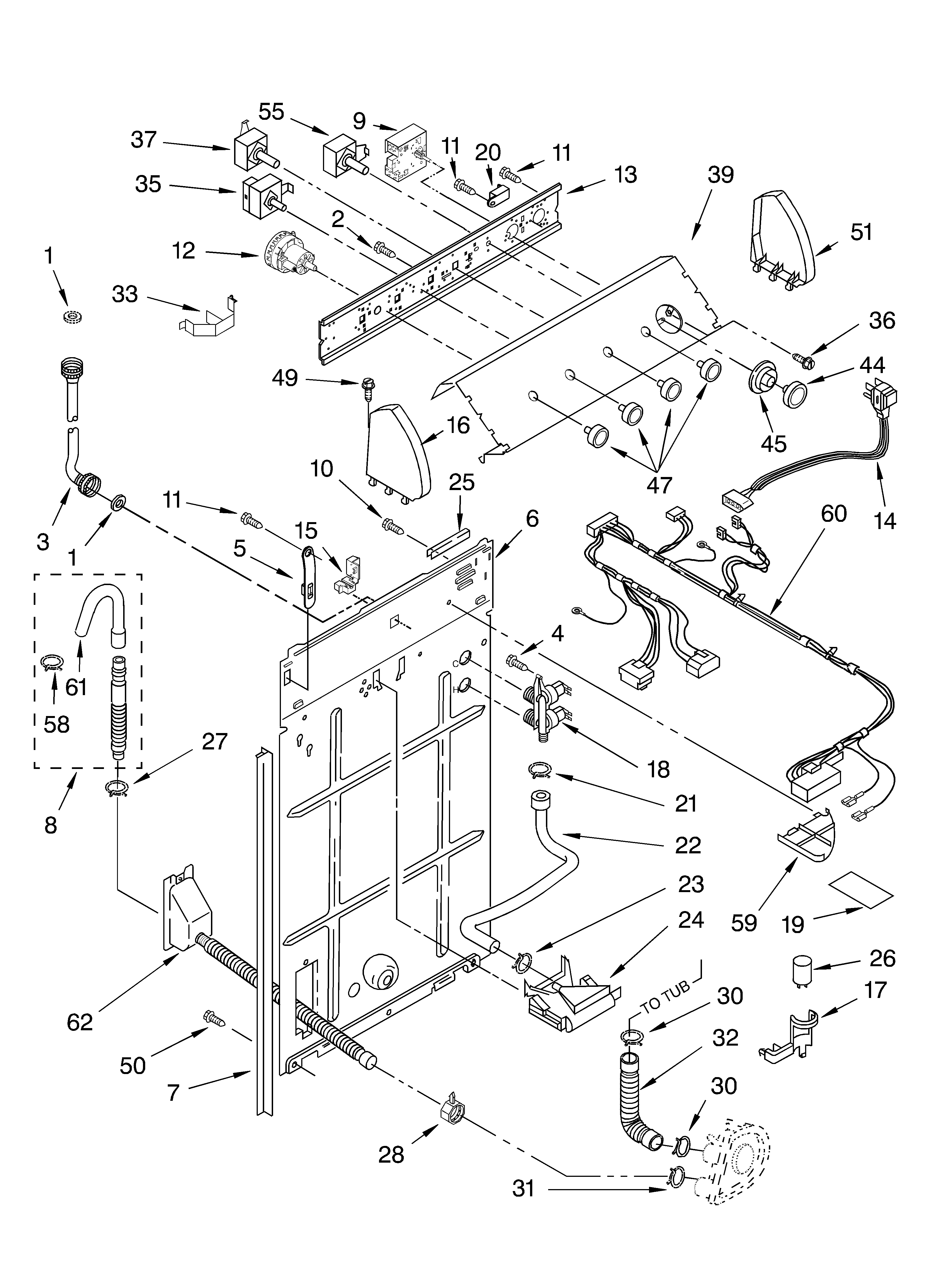 Controls and rear panel