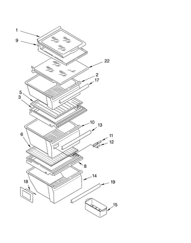 Refrigerator shelf