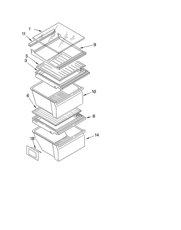 Refrigerator shelf