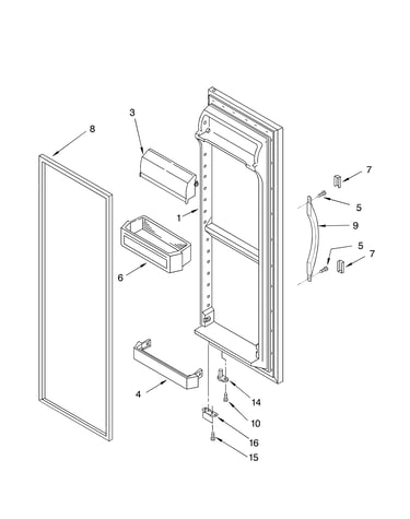 Refrigerator door