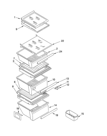 Refrigerator shelf