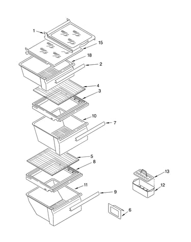 Refrigerator shelf