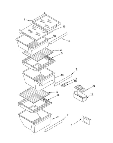 Refrigerator shelf