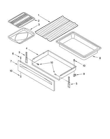 Drawer and broiler
