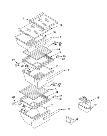 Refrigerator shelf