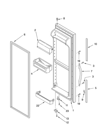 Refrigerator door