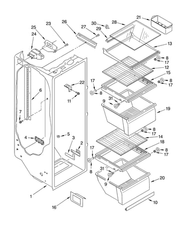 Refrigerator liner