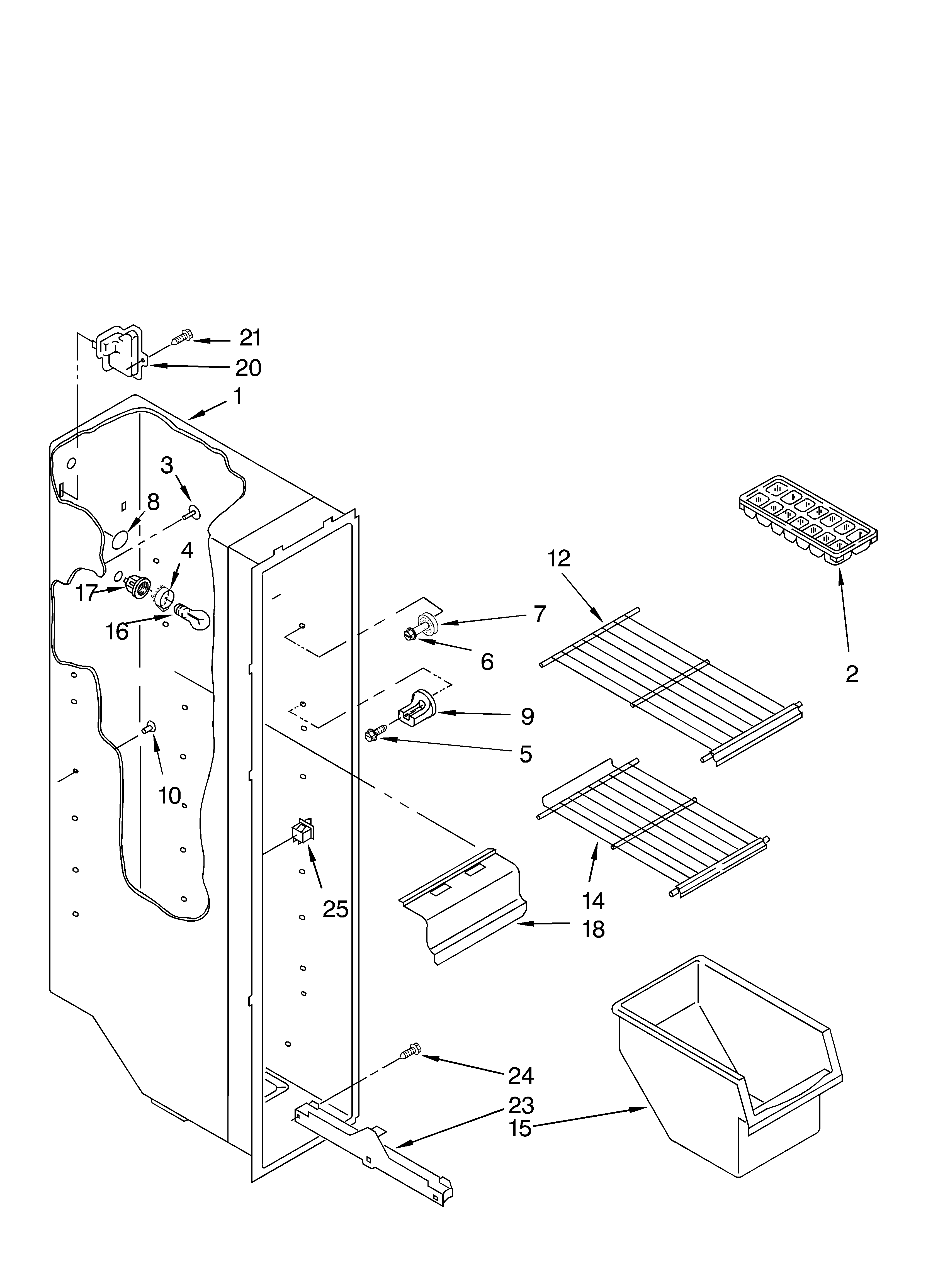 Freezer liner