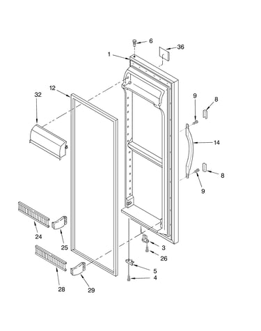 Refrigerator door