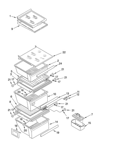 Refrigerator shelf