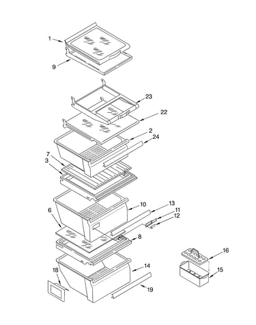 Refrigerator shelf