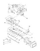 Motor and ice container