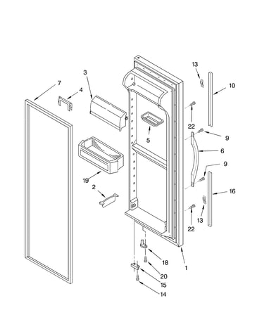 Refrigerator door
