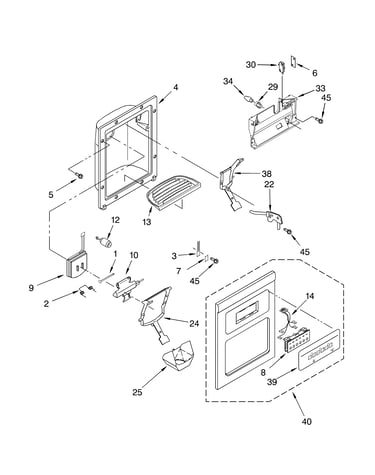 Dispenser front