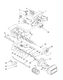 Motor and ice container