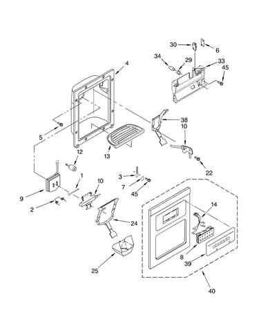 Dispenser front