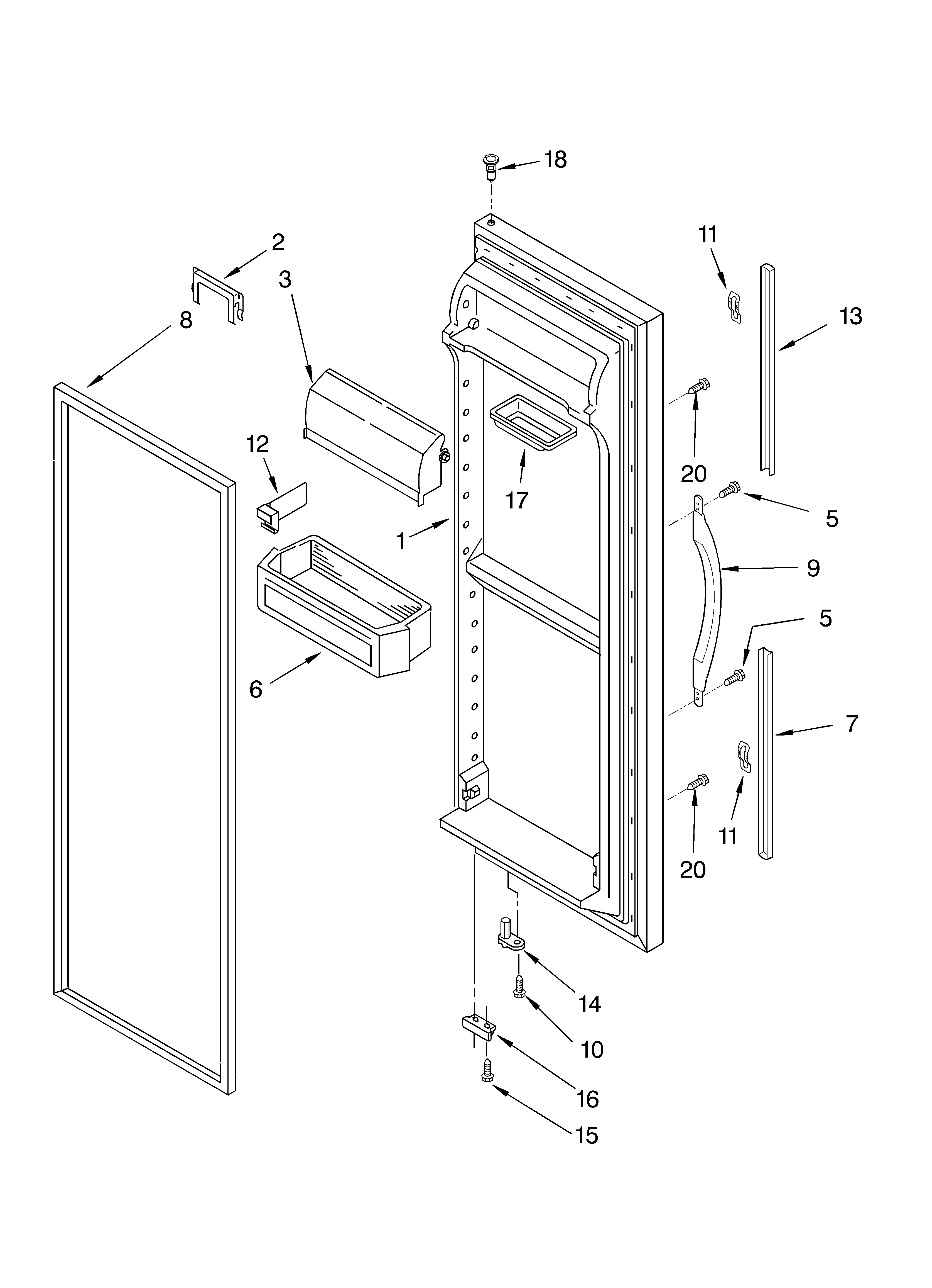 REFRIGERATOR DOOR