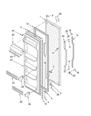 Refrigerator door