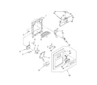 Whirlpool 2VGD23DQFW00 dispenser front diagram