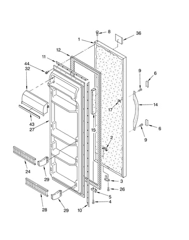 Refrigerator door