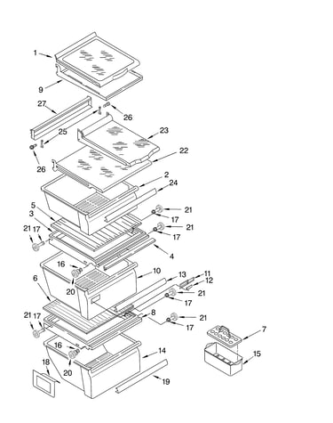 Refrigerator shelf