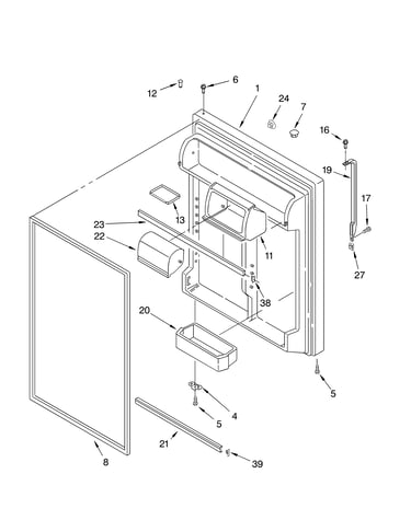 Refrigerator door
