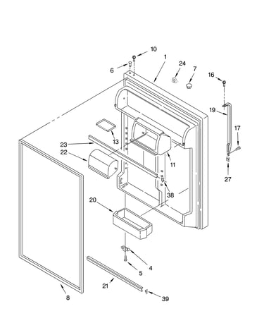 Refrigerator door