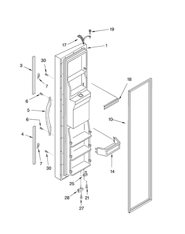 Freezer door