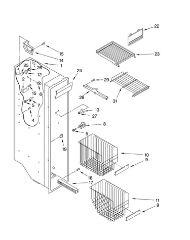 Freezer liner