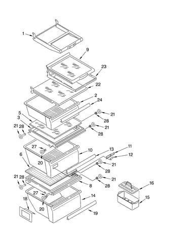 Refrigerator shelf
