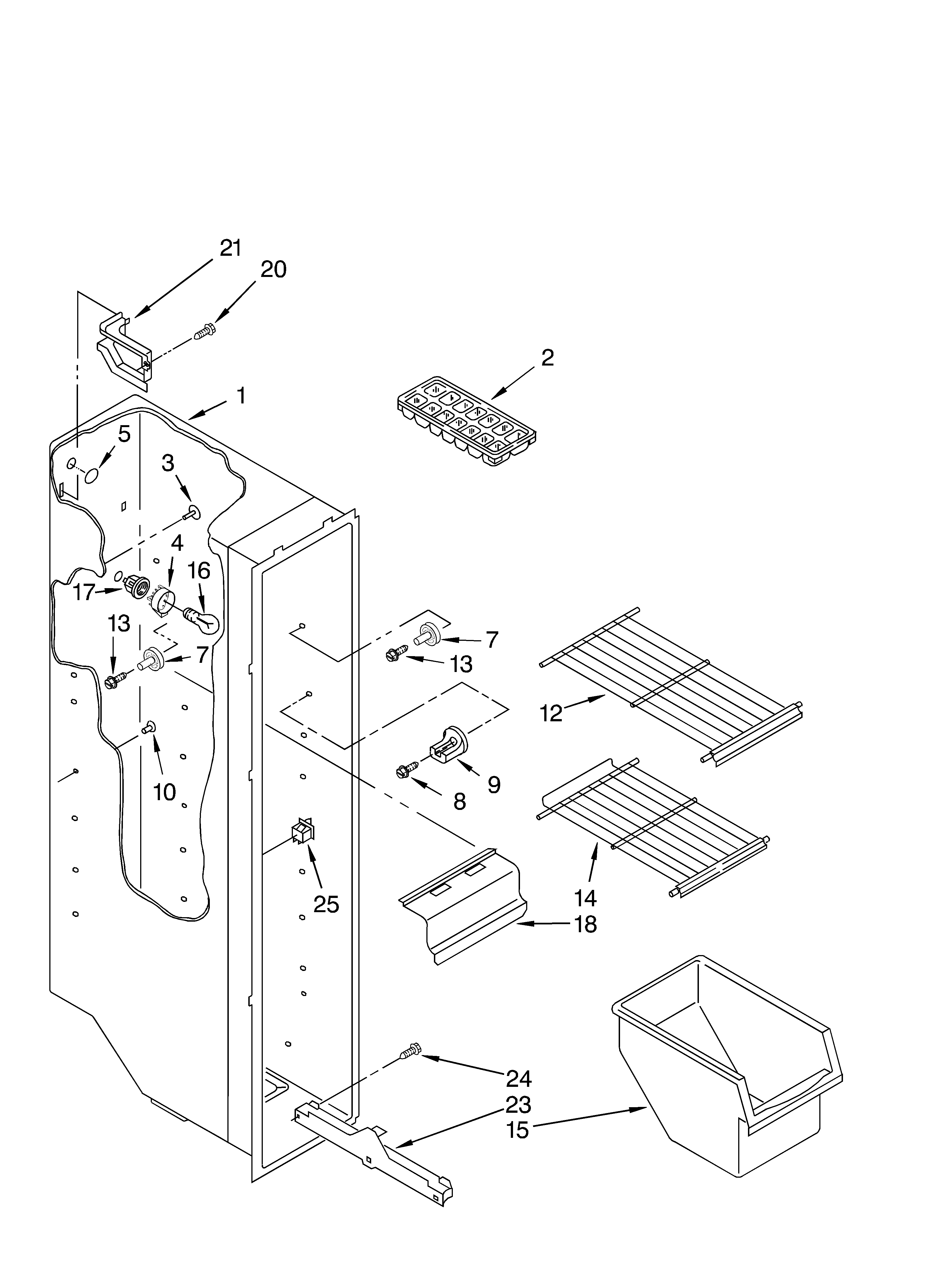 Freezer liner