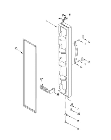 Freezer door