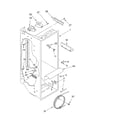 Whirlpool 4YED25PQFN03 refrigerator liner diagram