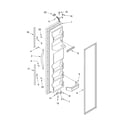 Whirlpool 4YED25PQFN03 freezer door diagram