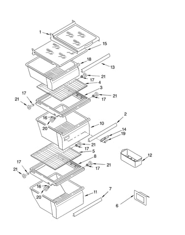 Refrigerator shelf