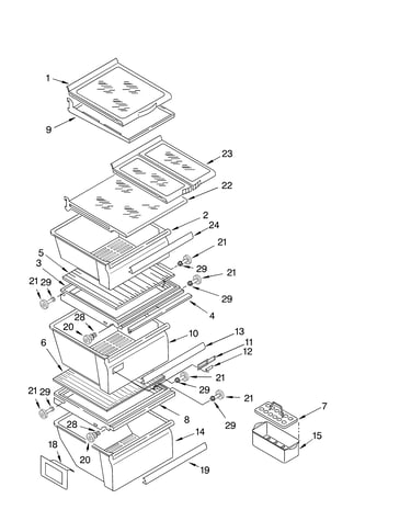 Refrigerator shelf