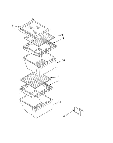 Refrigerator shelf