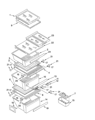 Refrigerator shelf